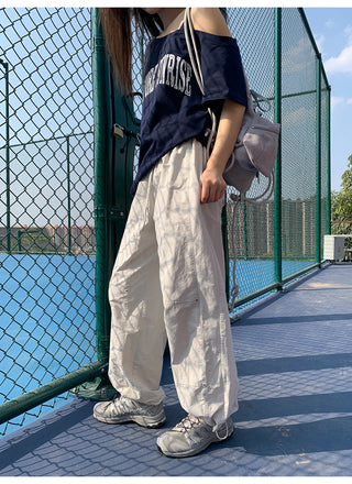 Elastic waist overalls