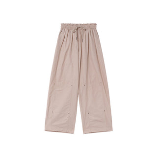 Elastic waist overalls