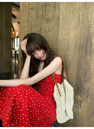 Lace slim slip dress