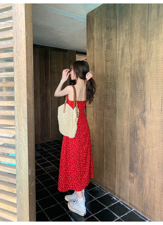 Lace slim slip dress