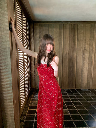 Lace slim slip dress