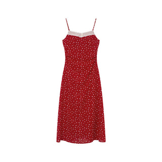 Lace slim slip dress