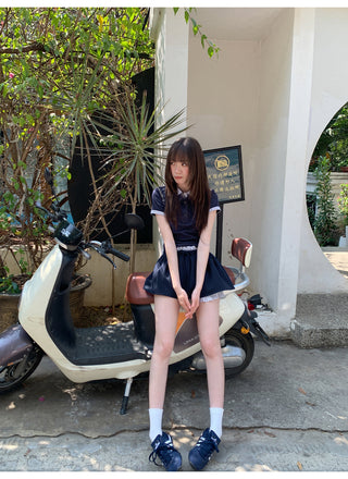 short sleeve Skirt suit