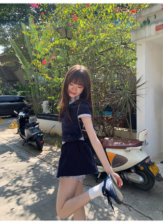 short sleeve Skirt suit