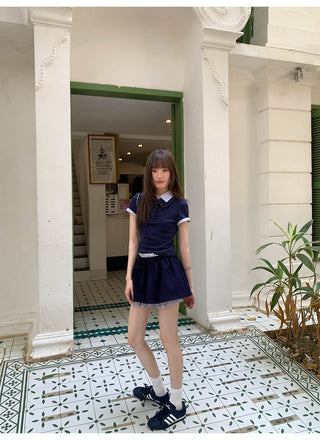 short sleeve Skirt suit