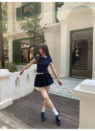 short sleeve Skirt suit