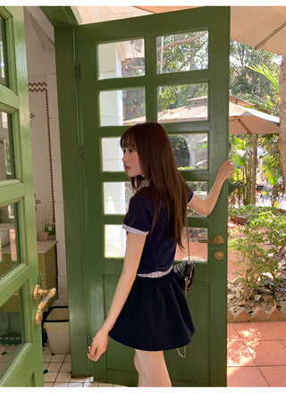 short sleeve Skirt suit