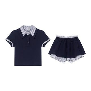 short sleeve Skirt suit