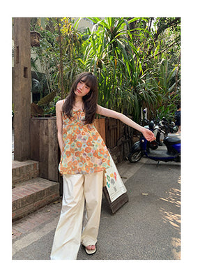 Wide leg trousers