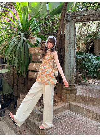 Wide leg trousers