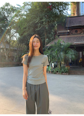 Wide leg trousers