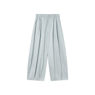 Pleated lantern pants