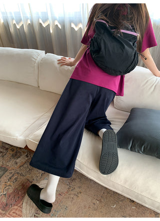 Wide leg casual pants