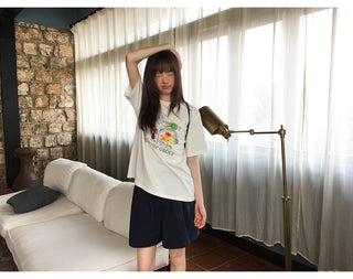 Drawstring casual shorts