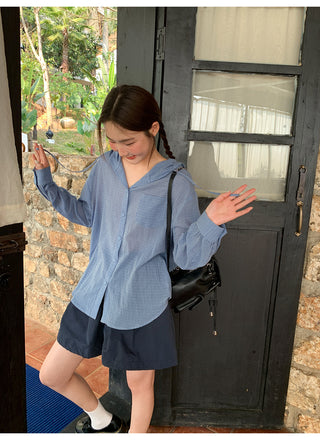 Drawstring casual shorts
