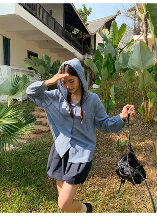 Drawstring casual shorts