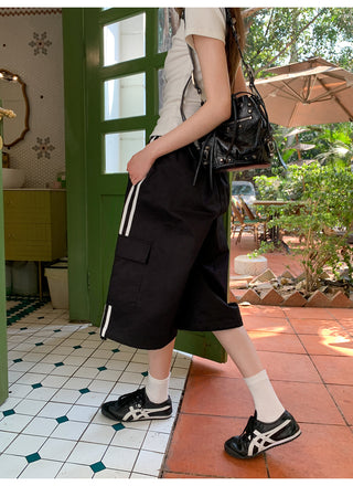 Patch pocket shorts