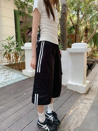Patch pocket shorts