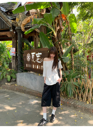 Patch pocket shorts