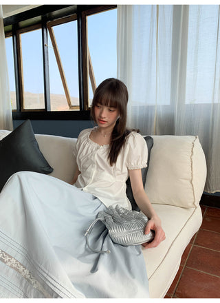 Lace A-line skirt