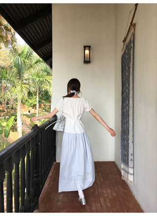 Lace A-line skirt