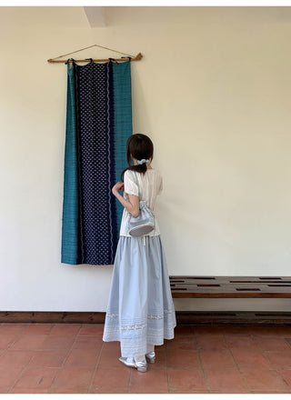 Lace A-line skirt