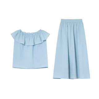 Off-shoulder midi dress
