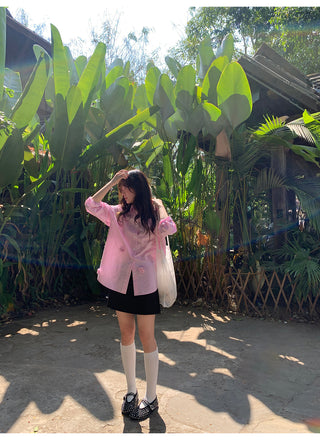 Floral striped shirt