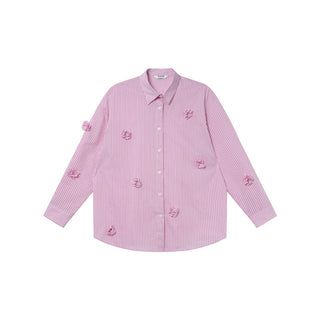 Floral striped shirt