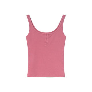 Pink knitted camisole