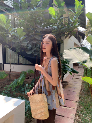 Printed vacation vest