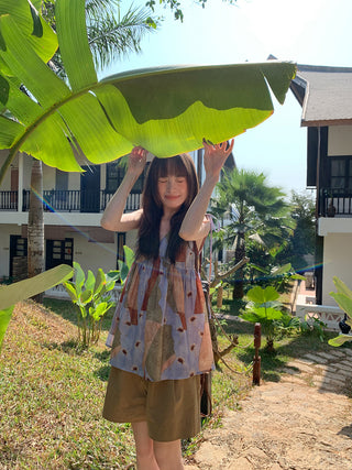 Printed vacation vest