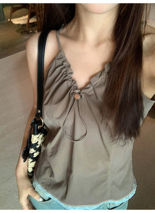 Lace sports sling top