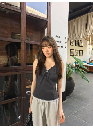 Lace sports sling top