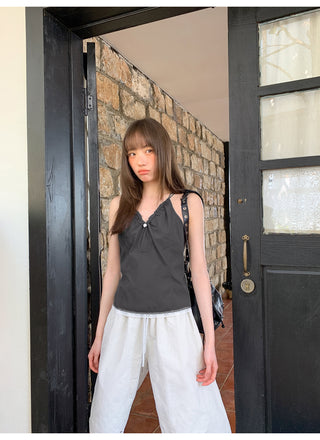 Lace sports sling top