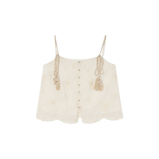 Tassel suspender midi dress