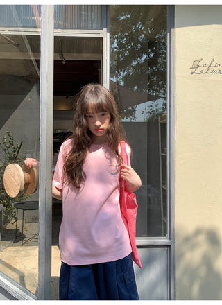 Printed crew neck tee