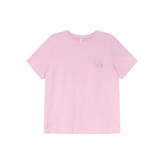 Printed crew neck tee