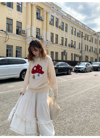 Lace cake plush dress