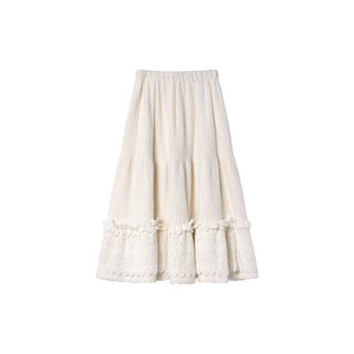 Lace cake plush dress