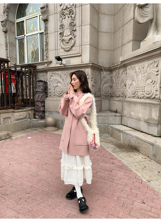 Lace cake plush dress