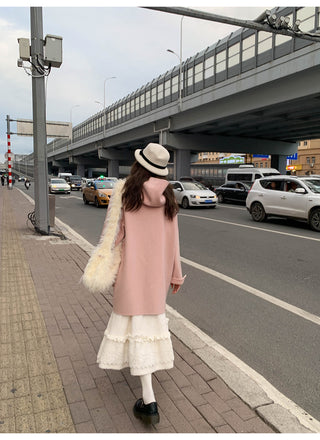 Lace cake plush dress