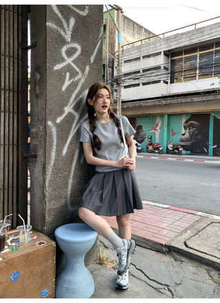 Letter shoulder tee