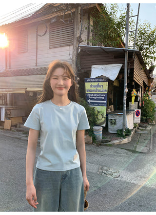 Letter shoulder tee