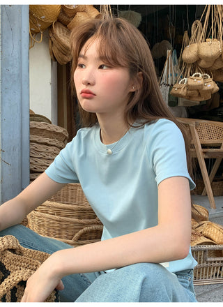 Letter shoulder tee
