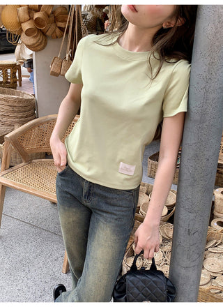 Letter shoulder tee