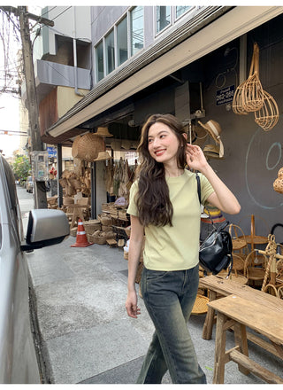 Letter shoulder tee