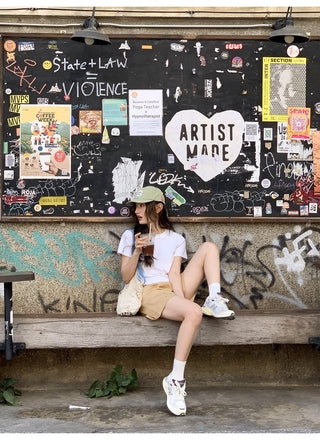 Letter shoulder tee