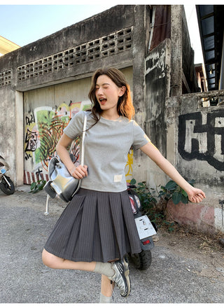 Letter shoulder tee