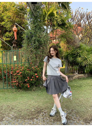 Letter shoulder tee